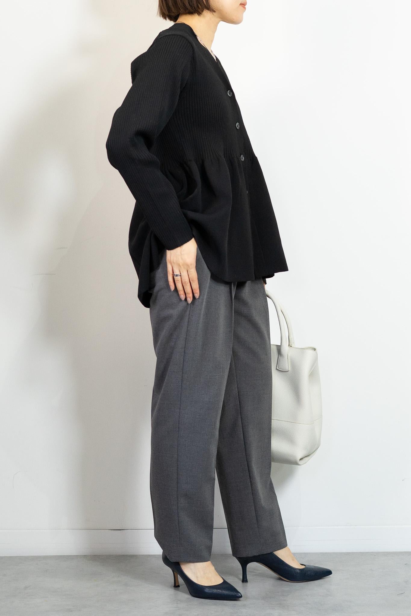 スポンディッシュペプラムカーディガン