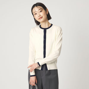 ＜1_OF MINE＞クルーネック ニット カーディガン