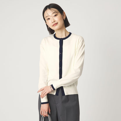 ＜1_OF MINE＞クルーネック ニット カーディガン