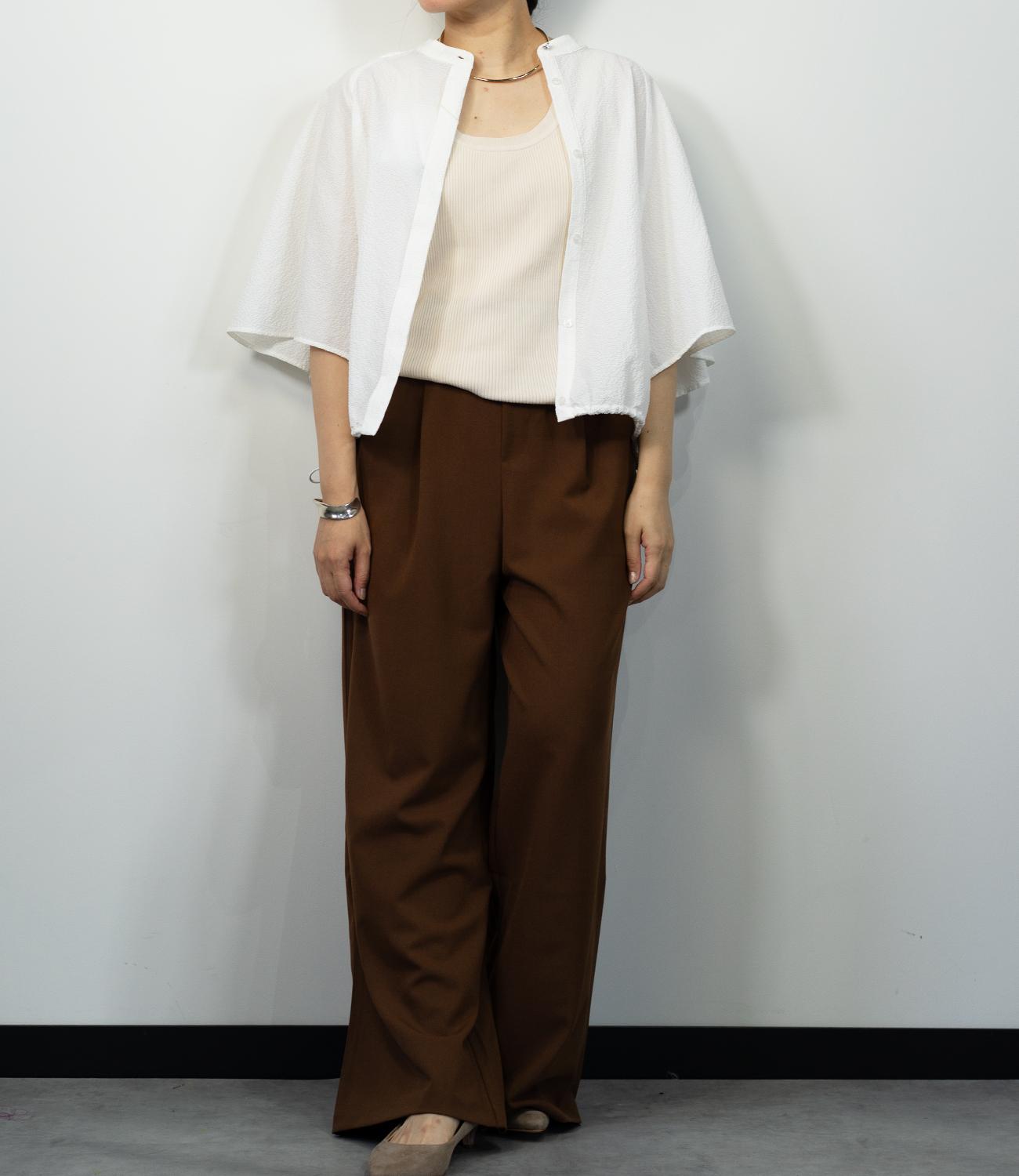 ストレッチタックストレートパンツ