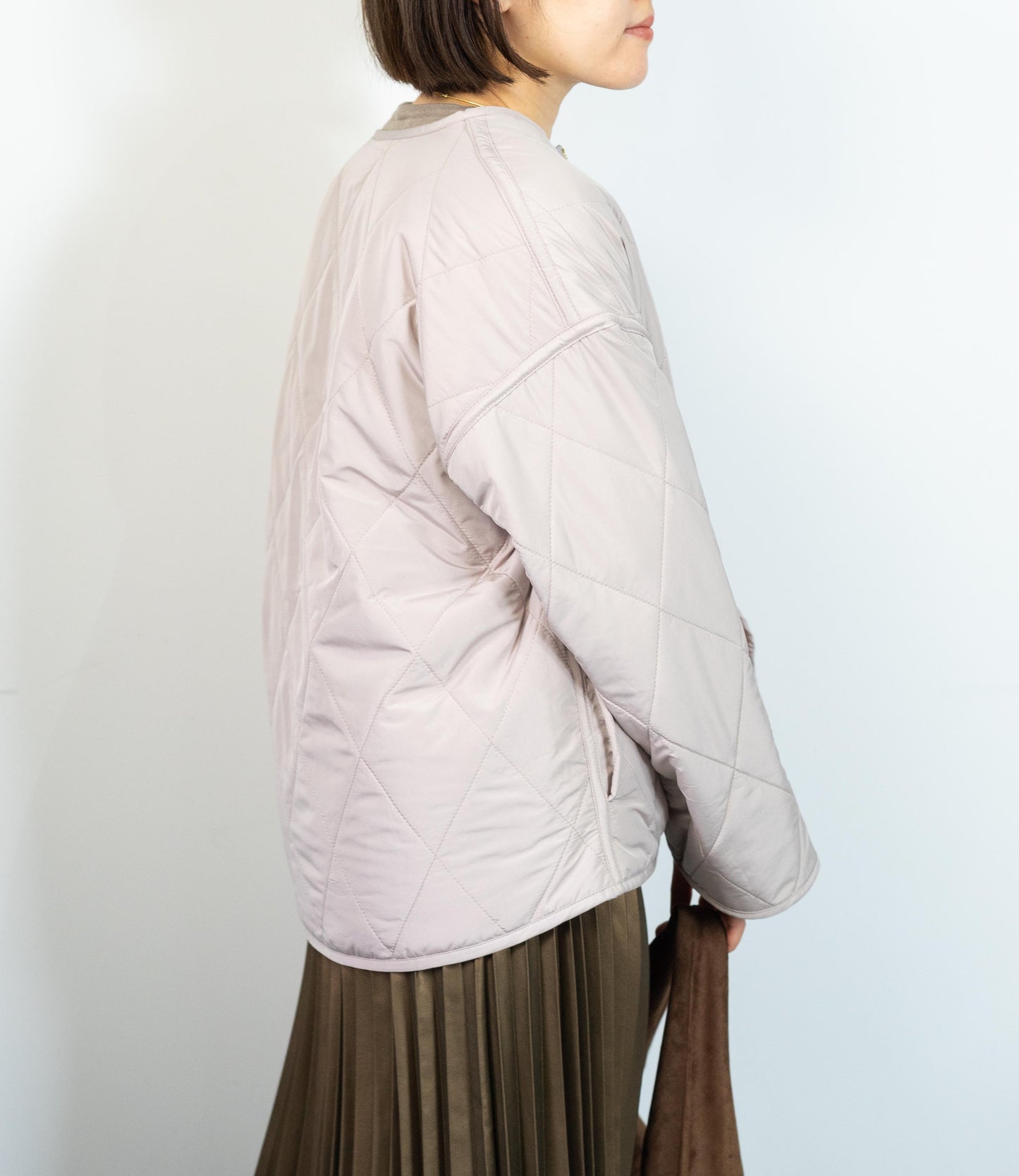 リバーシブルファーキルティングアウター