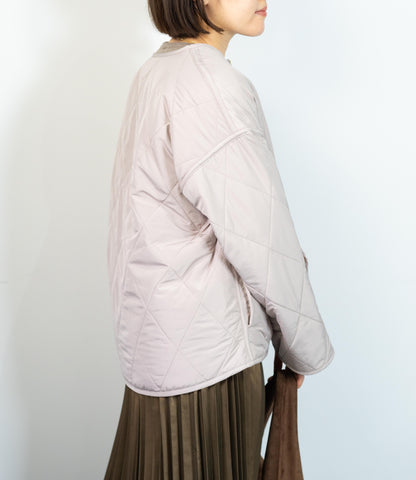 リバーシブルファーキルティングアウター