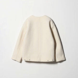 ブークレ ノーカラーブルゾン