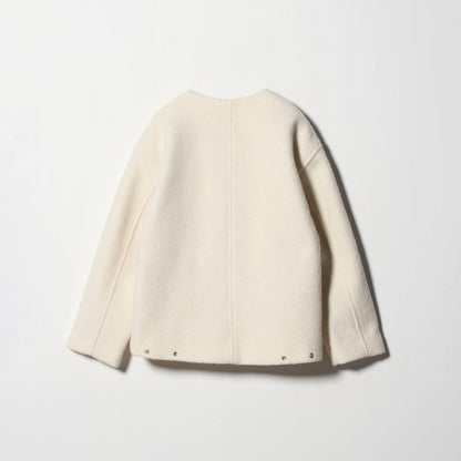 ブークレ ノーカラーブルゾン