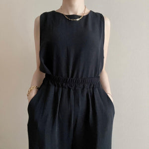 ノースリ ワイドスラックスセットアップ