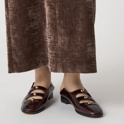 スタッズトリプルベルトモカフラット20↓↑