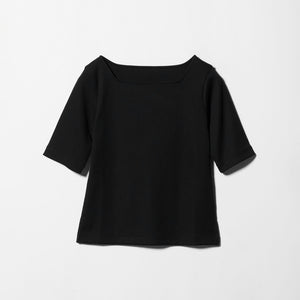 ニットライク スクエアネック カットソー