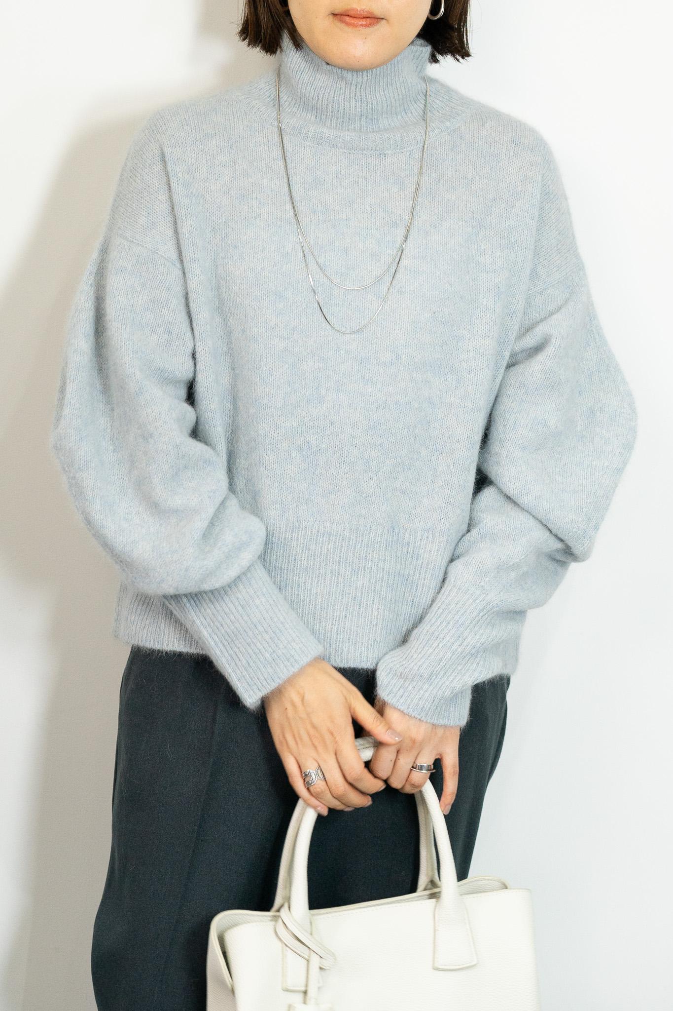 FOX混ボリュームスリーブニット