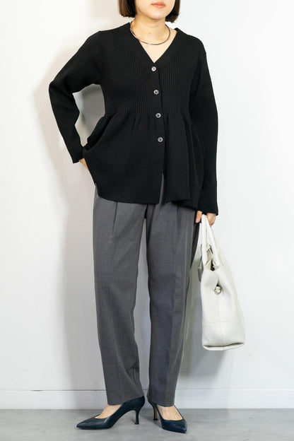 スポンディッシュペプラムカーディガン