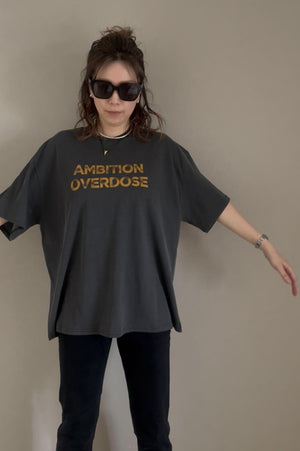 AMBITIONロゴヴィンテージライクT