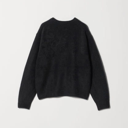 フォックスカシミヤブレンド クルーネックニットプルオーバー