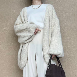 パフスリーブルーズカーディガン