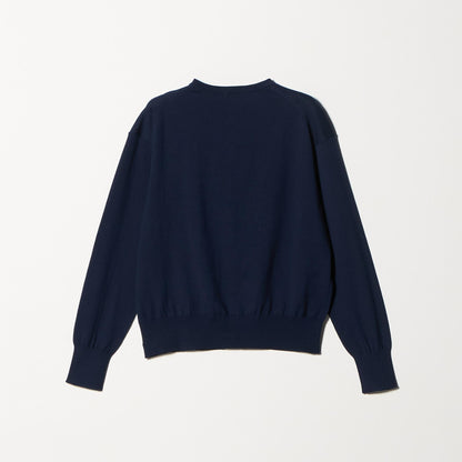 ＜1_OF MINE＞クルーネック ニット カーディガン