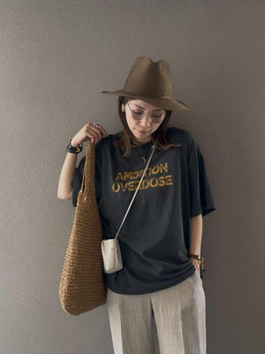 AMBITIONロゴヴィンテージライクT