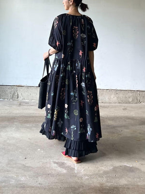 植物画ワンピース