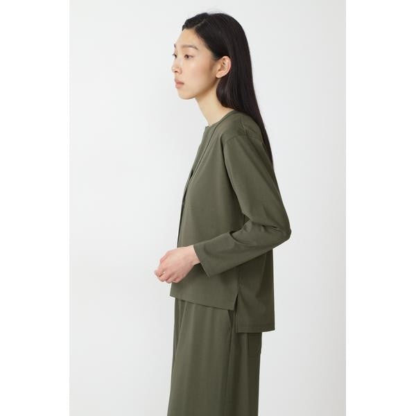 プレ－ティング天竺カーディガン