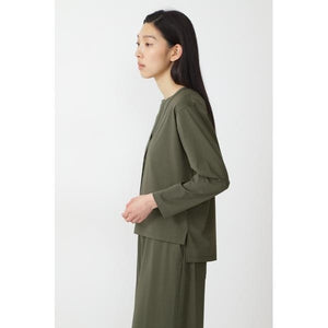 プレ－ティング天竺カーディガン