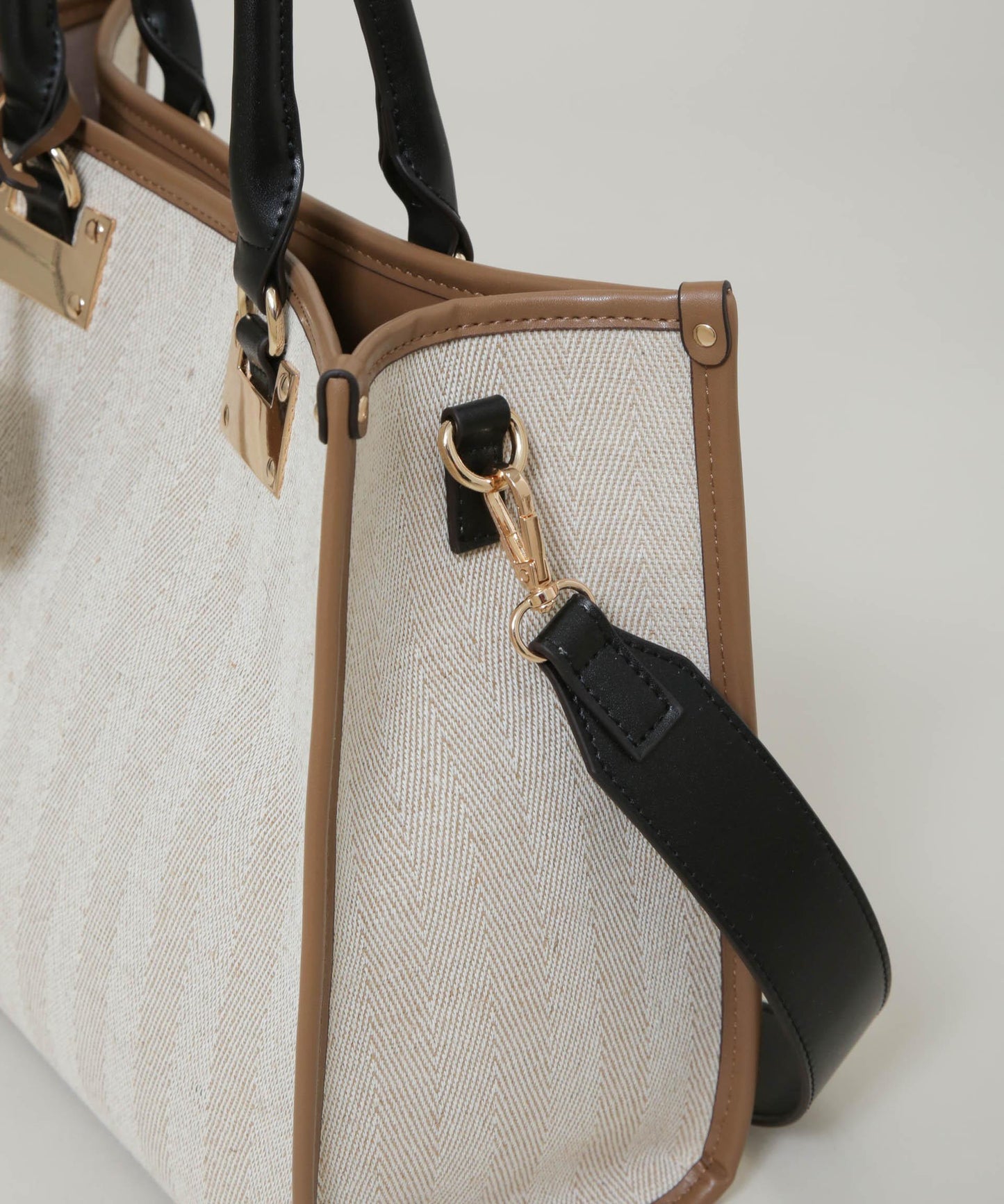 バイカラーキャンバスバッグ