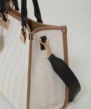 バイカラーキャンバスバッグ