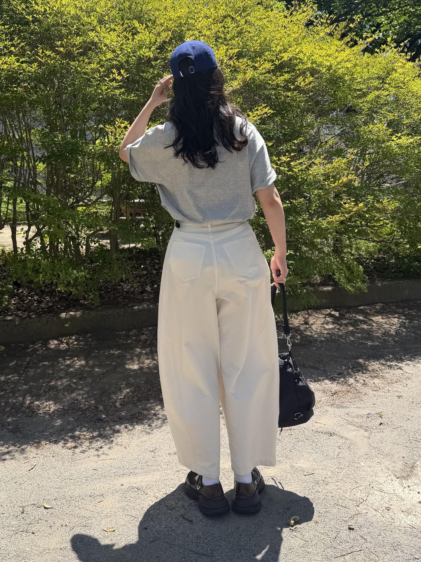 ドローイングプリントコットンTシャツ