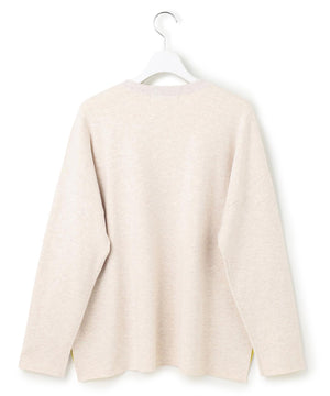 ダブルフェイス プルオーバー ニット