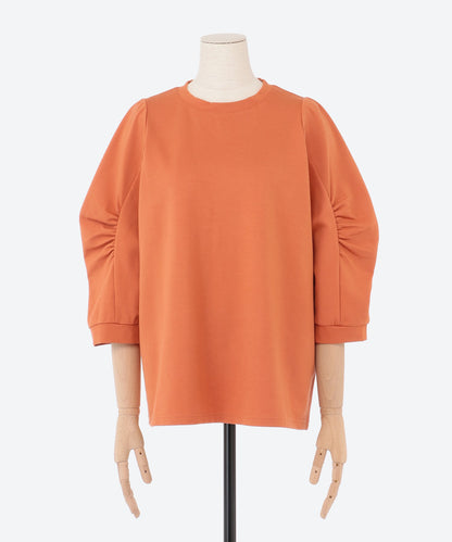 クルーネックボリュームスリーブカットソー