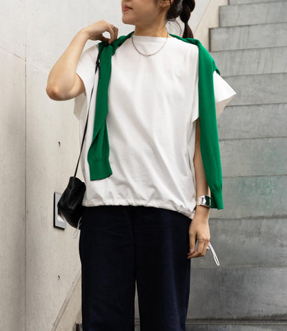 ドロストオーバーフレンチスリーブカットソー