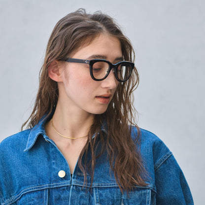 THICK ウェリントン クリア サングラス