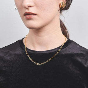 オーバルパヴェ チェーンネックレス