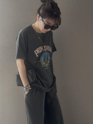 ヴィンテージライクPRINCEVILLEロゴTシャツ