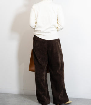 起毛ピンタックイージーパンツ