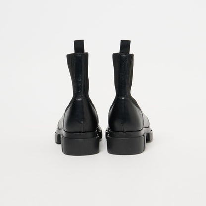 ニット レザーライク ブーツ 撥水/晴雨兼用