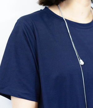 接触冷感フレアワンピース