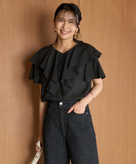 ライトシアー ラッフルブラウス