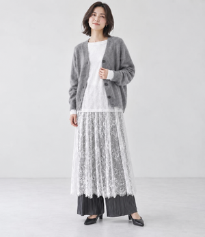 レースドッキングワンピース