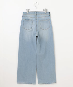 BASIC STRETCH DENIM ワイド ストレート デニム