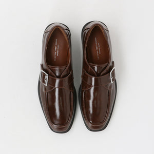 スクエア モンク ストラップ シューズ / モンクシューズ 撥水