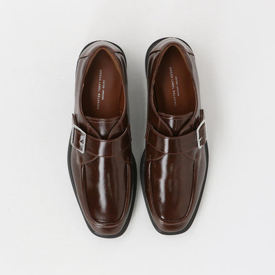 スクエア モンク ストラップ シューズ / モンクシューズ 撥水