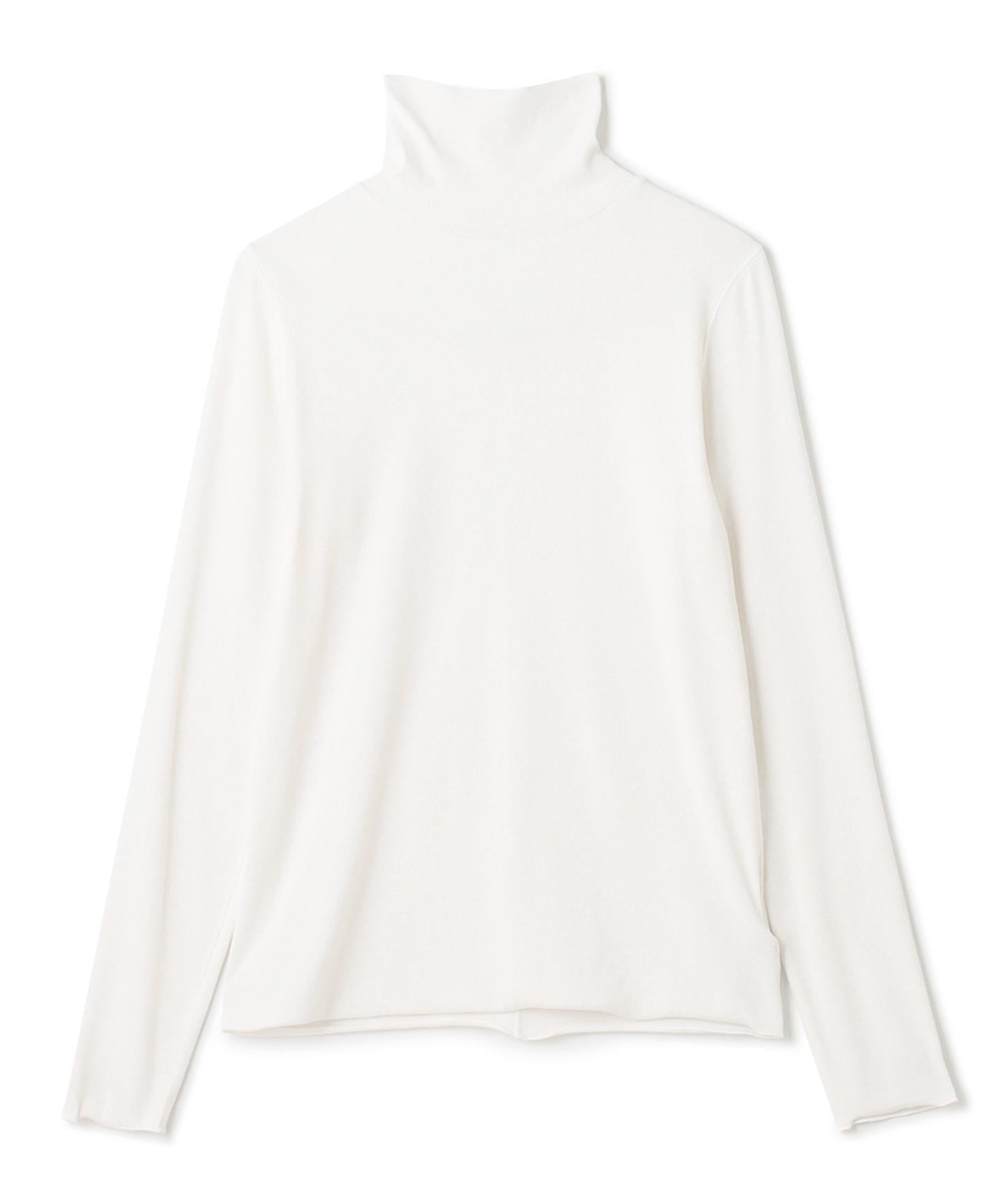 コットンカシミヤ タートルネックカットソー