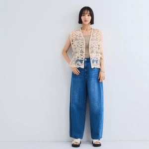 チュールシシュウスカラップベスト≪手洗い可能≫