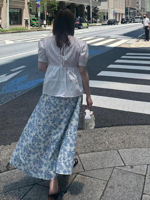 フローラル総柄マキシスカート