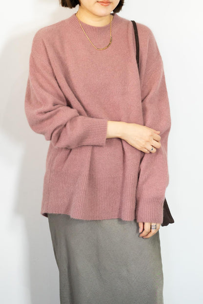 FOX混バックスリットオーバーニット