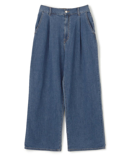UNFILO DENIM LIGHT タックワイドパンツ