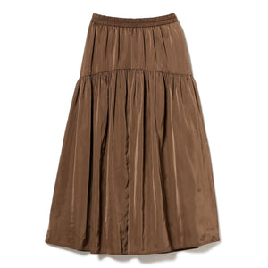 【百田夏菜子さん着用】【洗える】ツイル ギャザー スカート（S〜M）