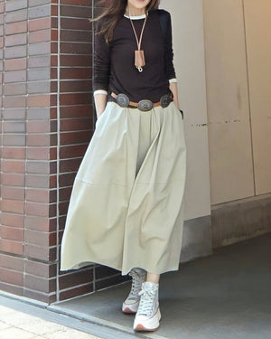 バルーンコットンスカート