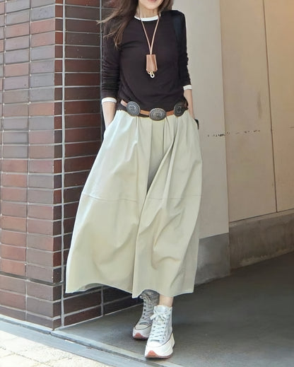 バルーンコットンスカート