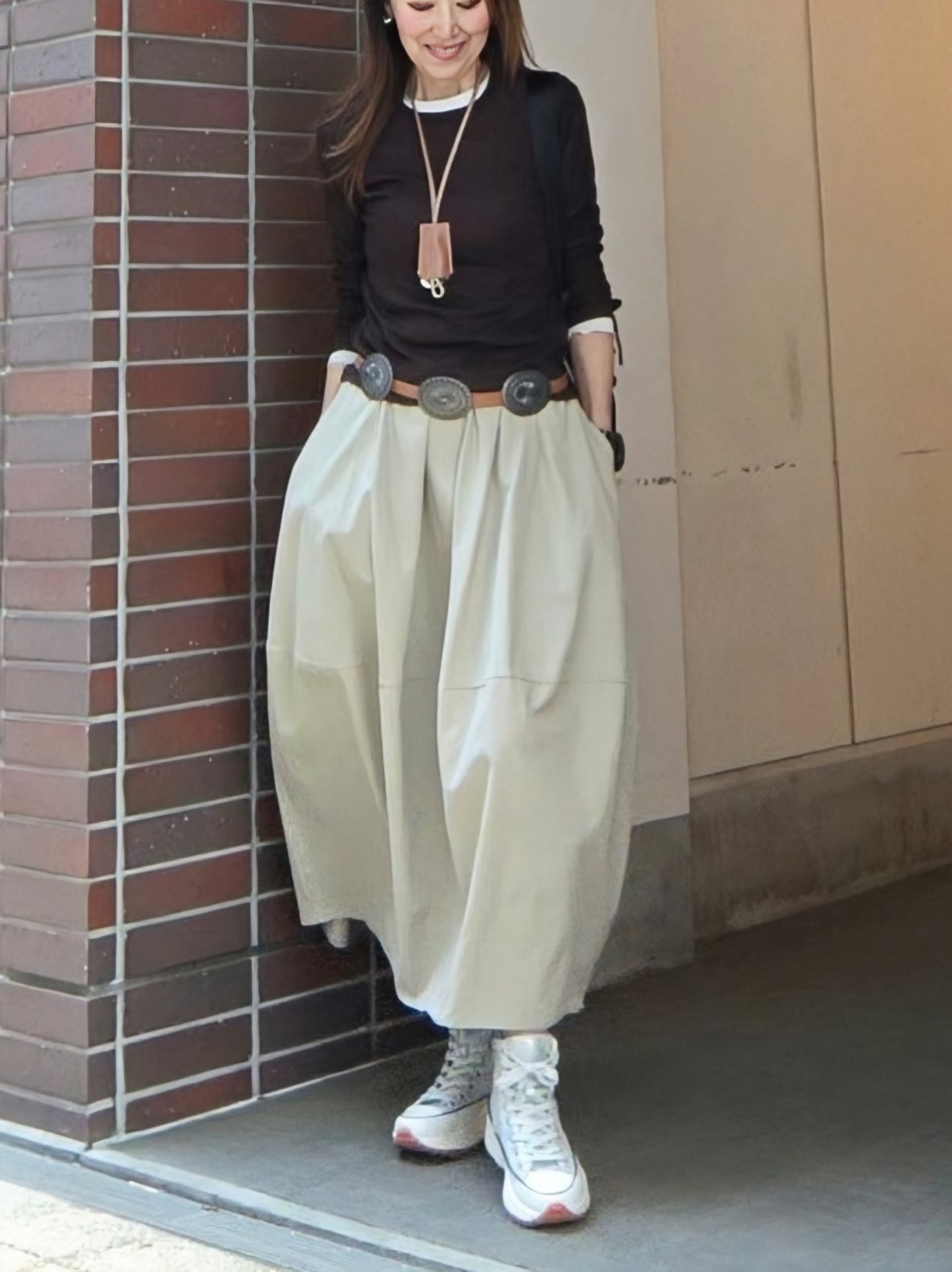 バルーンコットンスカート