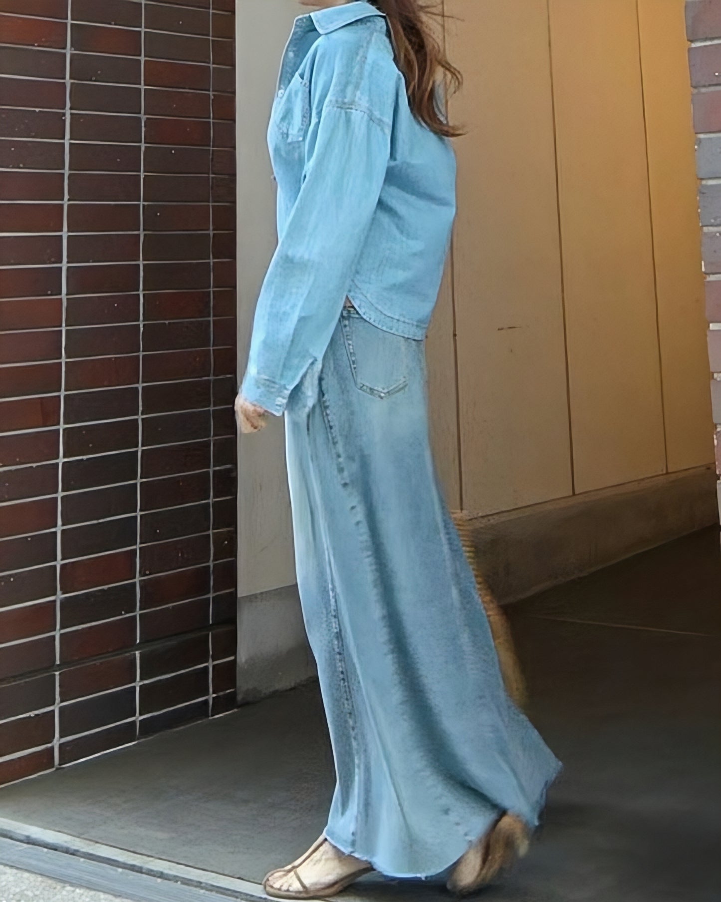 アシメアレンジデニムシャツジャケット