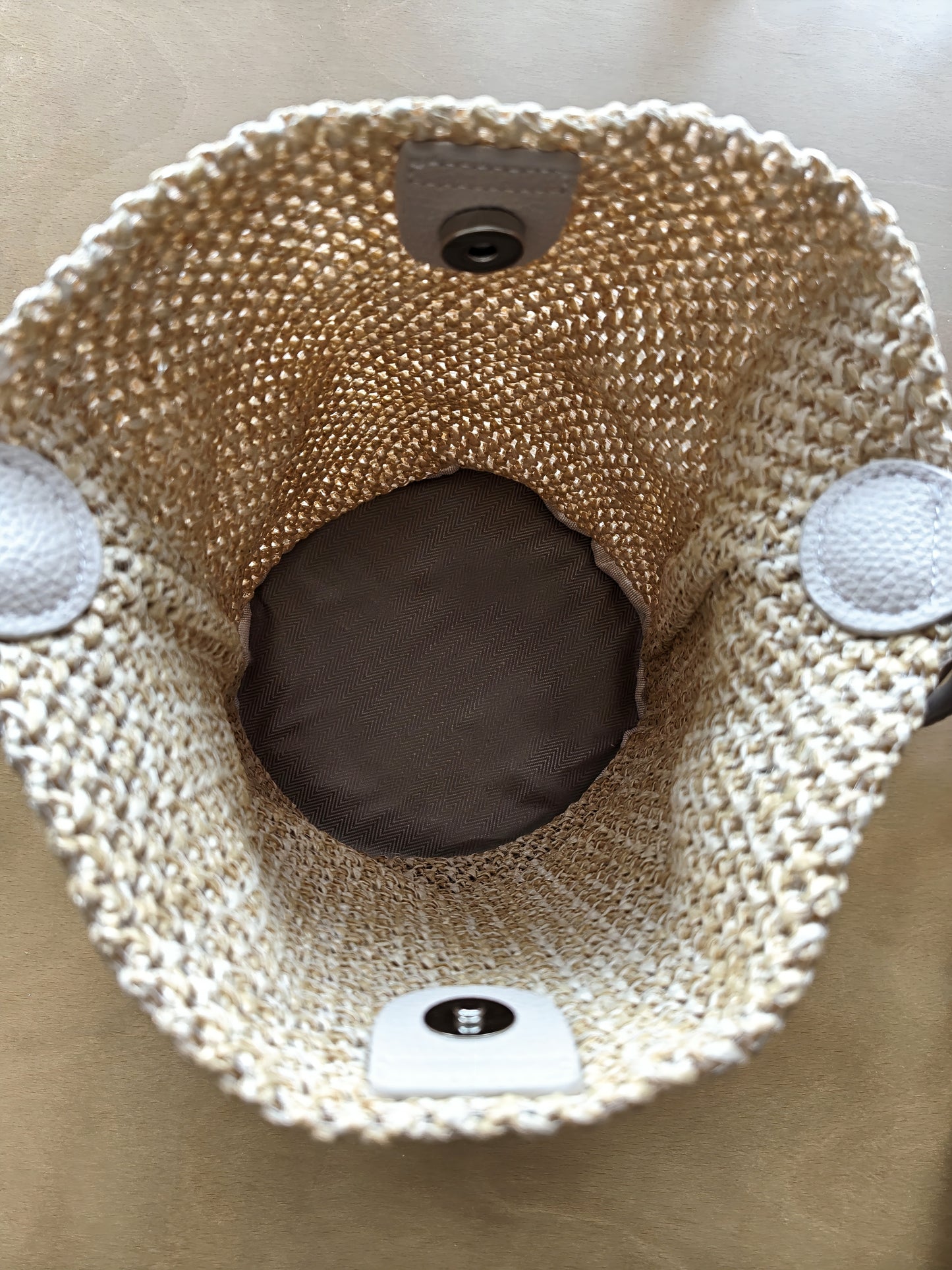 ラタンバケットバッグ