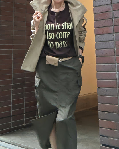メッセージロゴオーバーサイズロンT
